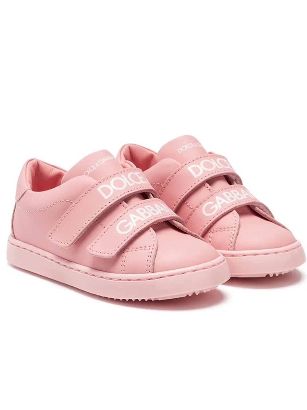 Dolce & Gabbana Kids sneakers logo toddler girl hook & loop shoes leather rubber